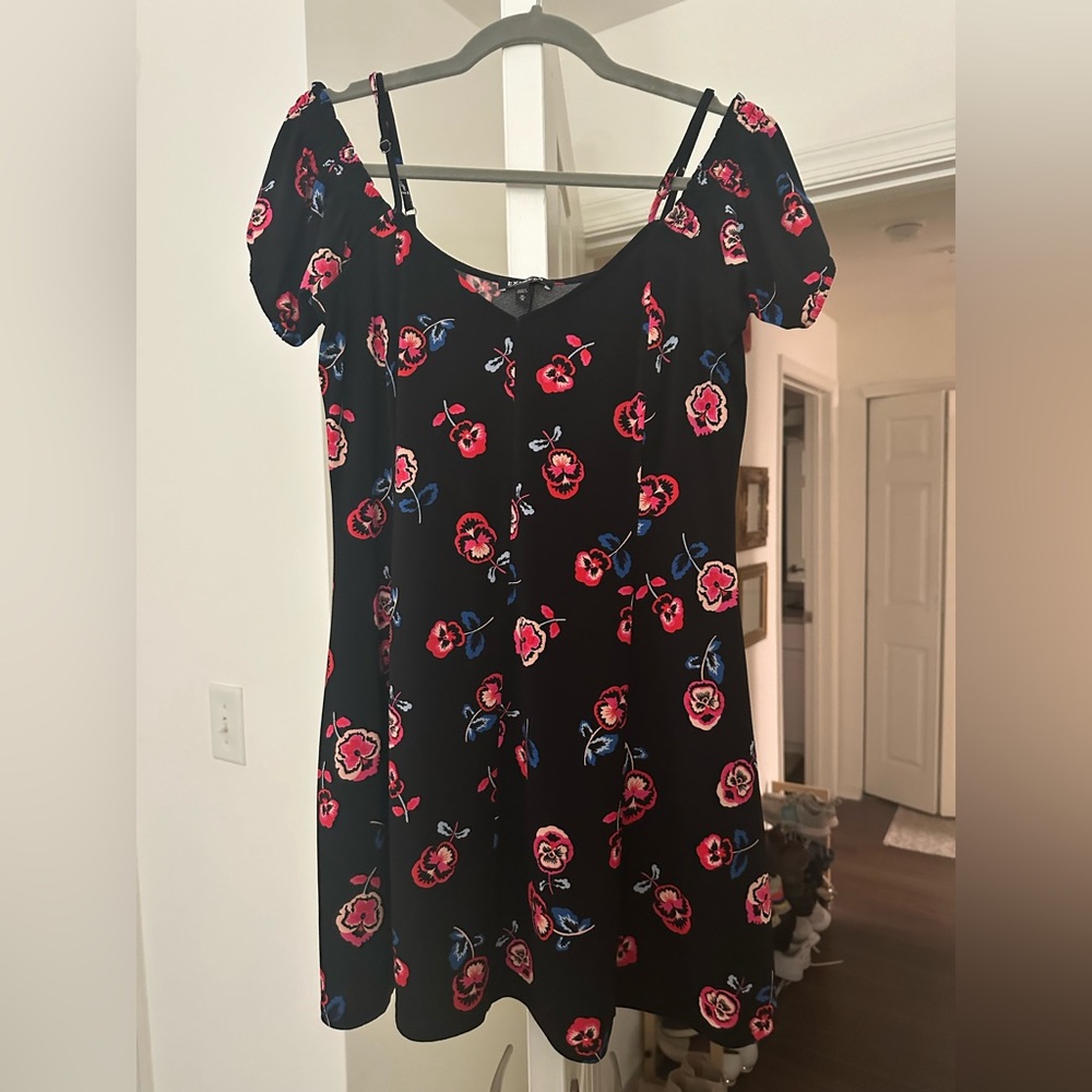 Express Floral Off the Shoulder Dress